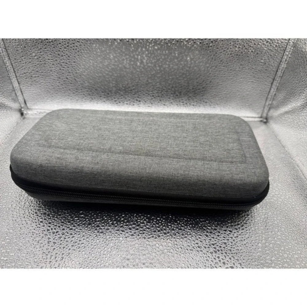 Grey Zippered Protective Case Storage Bag for Nintendo Switch